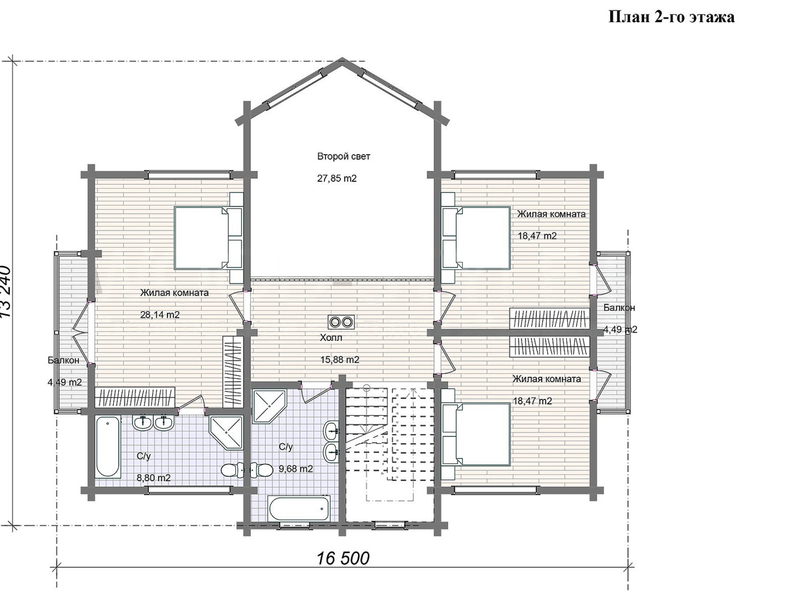 План 2 этажа